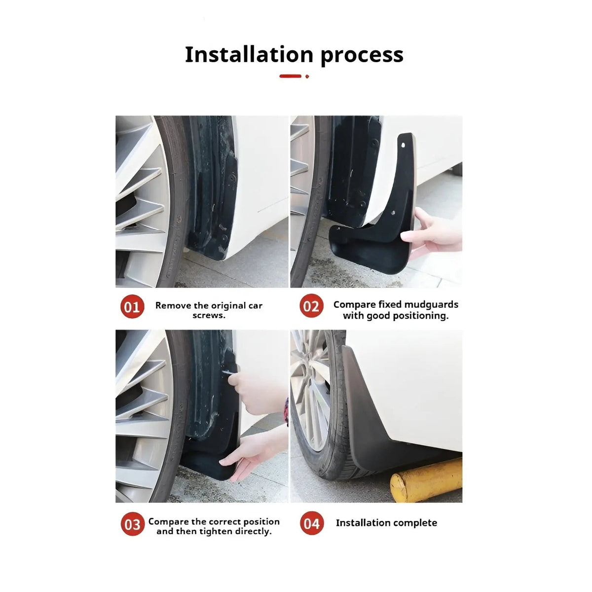 BYD Atto3 Mud Flaps - 4PCS Custom-Fit Easy Install Mud Guards http://detail.1688.com/offer/929552372538.html