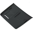 Professional matte black silicone wireless charging pad with NFC and 50W max capacity markings