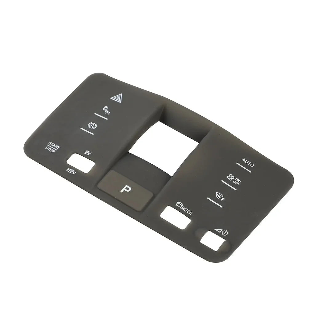 Black silicone protective cover for BYD gear shift console buttons
