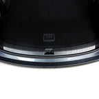 Black durable cargo liner for car trunk featuring a textured anti-slip surface.
