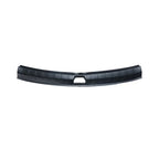 Black durable plastic rear bumper protector with anti-slip ribbed texture