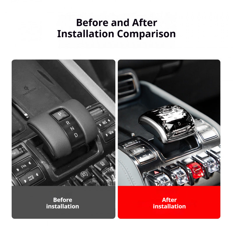 Non-destructive Installation Crystal Gear Lever for BYD Shark 6 Performance Upgrades