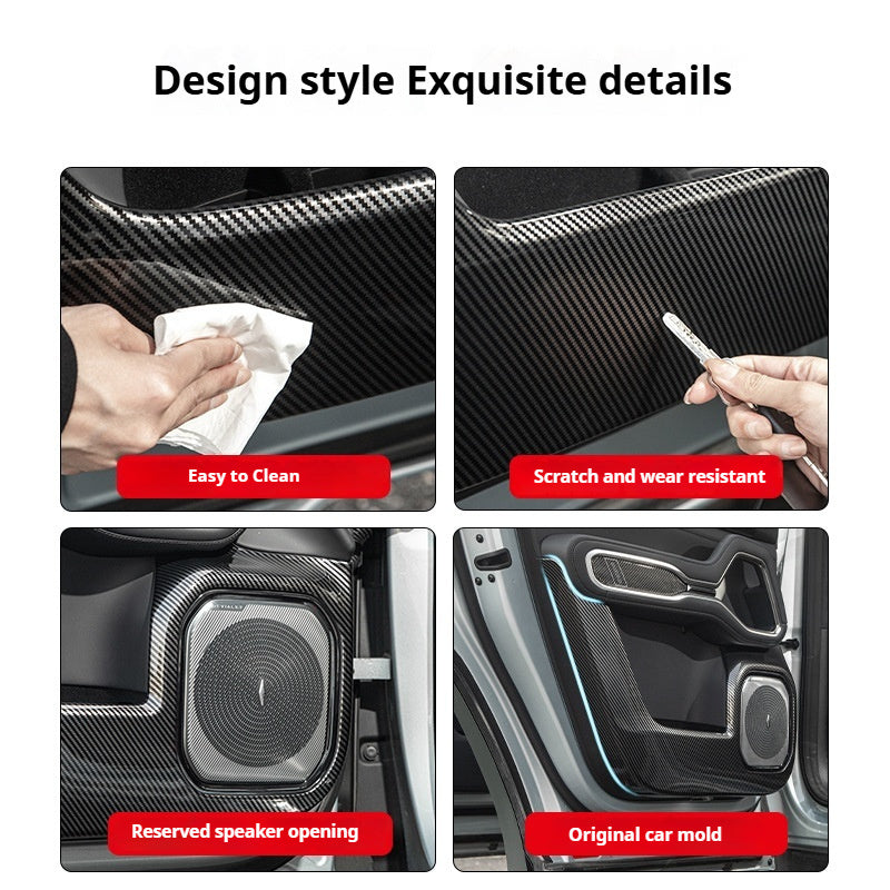 Easy to Clean and Self-Adhesive Denza B8 Kick Mats - No Residue Installation