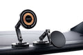 15W magnetic wireless car charger holder shown in multiple product views inside a BYD vehicle with adjustable dashboard mount and MagSafe-compatible charging