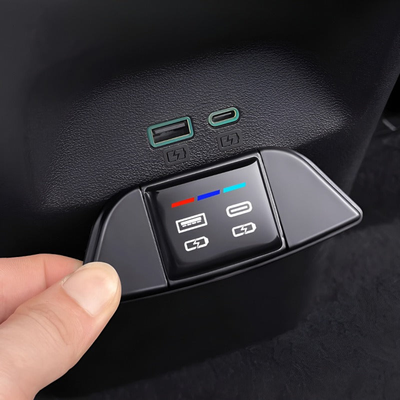 Rear USB Port Cover for 2026 BYD Sealion 6 | Anti-Dust Charging Protector AUTOEVEX