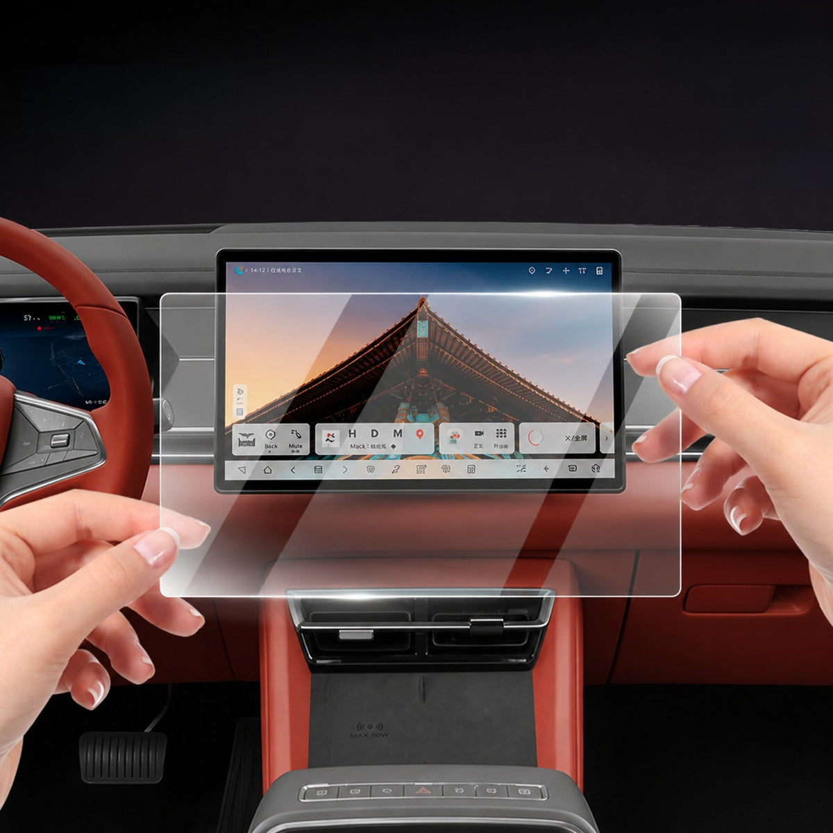 Tempered Glass Screen Protector for BYD Sealion 8 / ATTO 8 AUTOEVEX