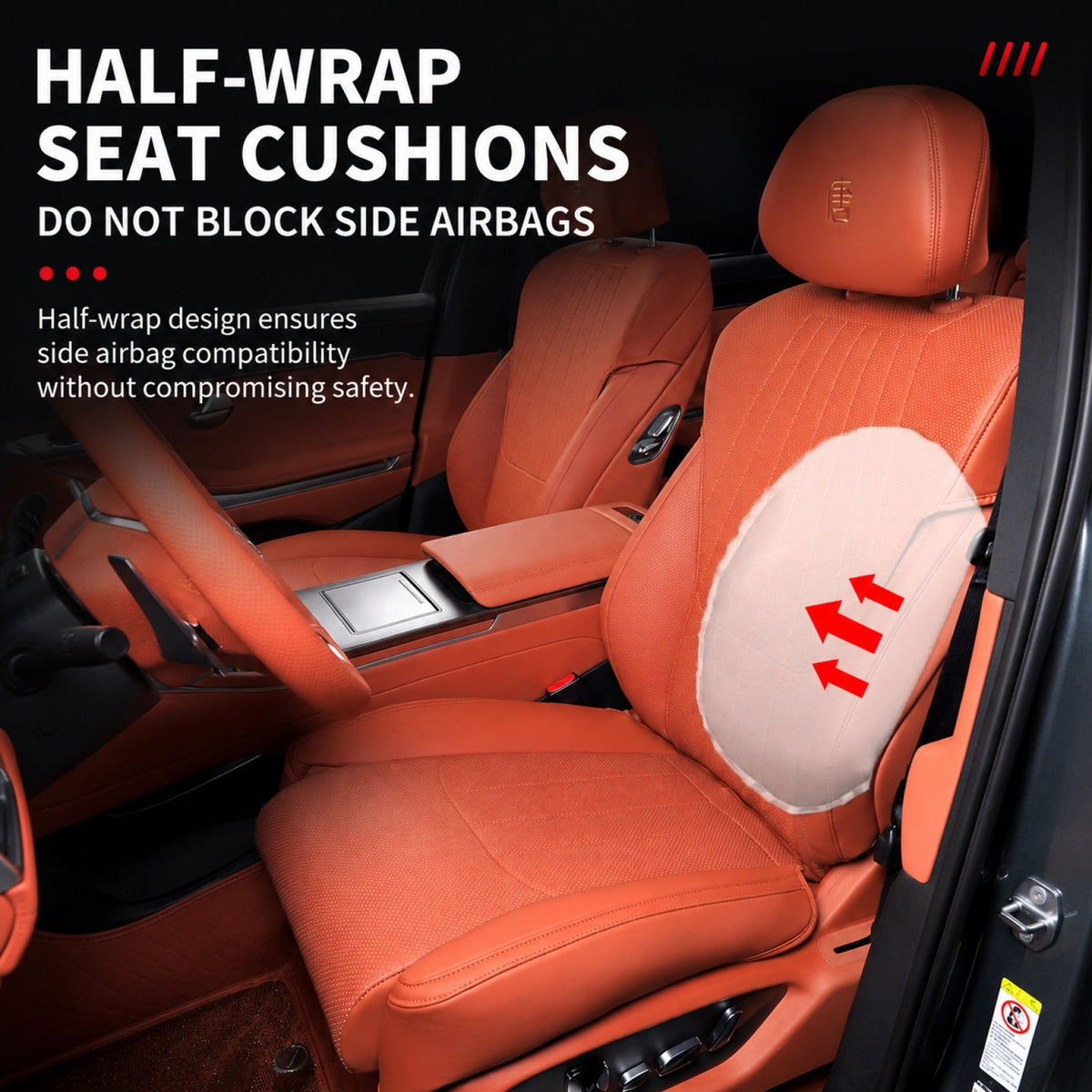 Breathable Leather Seat Cover Protector for BYD Sealion 8 / ATTO 8 AUTOEVEX