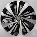 Polished chrome and black dual-tone multi-spoke alloy wheel rim for BYD vehicles.