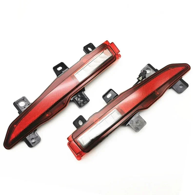 Pair of red and clear plastic LED tail light assemblies for BYD vehicle protection.