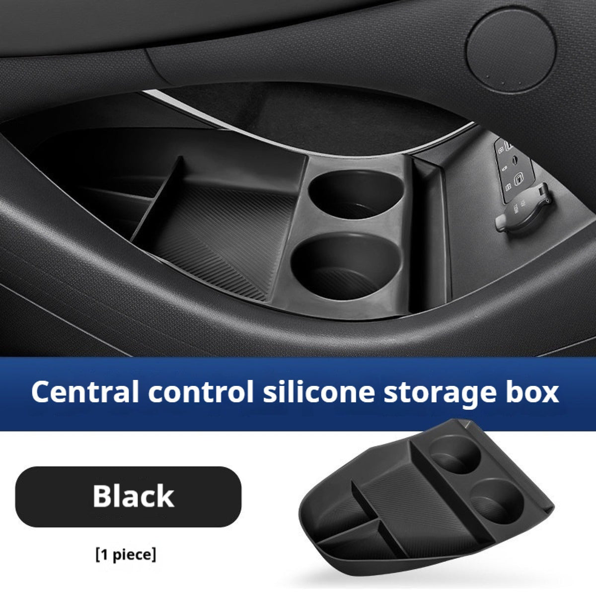 Silicone Center Console Lower Storage Box for BYD ATTO 3, Easy Install AUTOEVEX