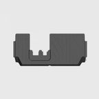 Dark grey durable synthetic rubber car floor mat with textured anti-slip surface.