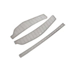 Grey textured anti-slip floor mats for BYD car interior, made of durable waterproof material.