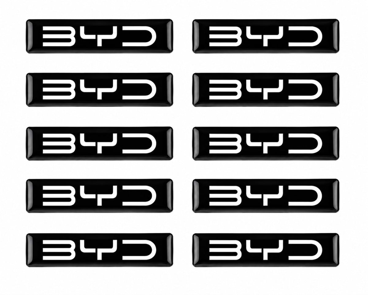 3D BYD Car Badge Decorative Stickers for Atto 3, Seal, Dolphin, Song Plus & Tang