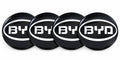 4PCS BYD Black Wheel Center Hub Caps Covers for Atto 3 Yuan Plus Song Plus Seal Seagull Dolphin Sealion