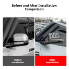 Before and After Comparison of Denza B8 Side Mirror Shell Upgrade - Sleek Exterior Styling