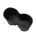 Durable black rubberized car trunk mat with textured non-slip surface for spill protection.