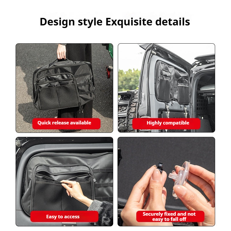 Denza B5 Trunk Side Window Hanging Bag with Multi-Pocket Design for Small Items
