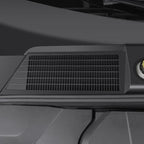 Black textured mesh vent cover for BYD interior, durable matte finish protective trim.