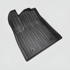 Black heavy-duty rubberized car trunk liner designed for custom fit protection.