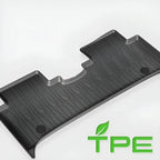Durable black TPE car trunk mat with textured anti-slip surface for custom protection.