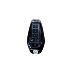 Sleek black smart key fob with integrated buttons for vehicle remote control.