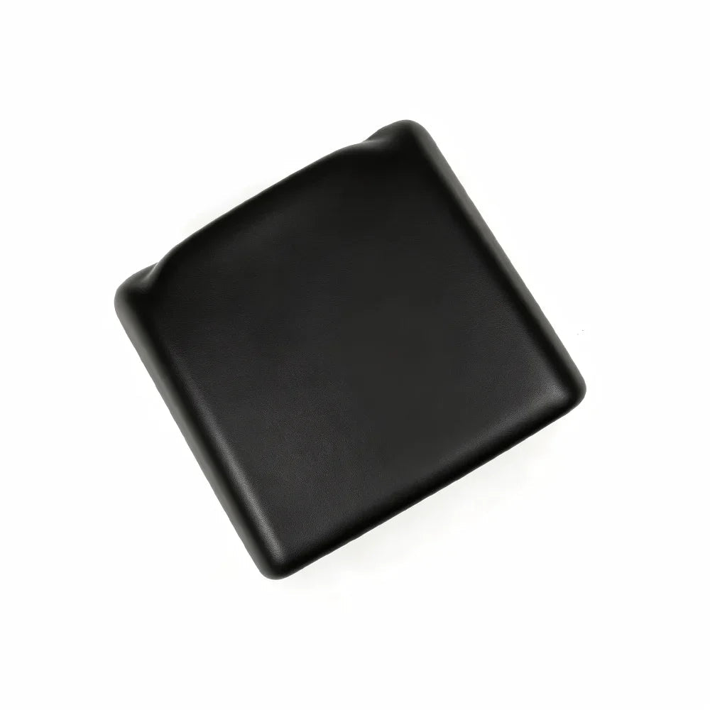 Premium black leatherette car seat cushion for enhanced comfort and protection.