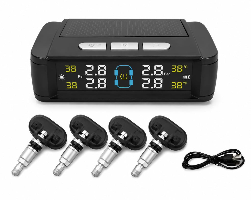 Internal sensor TPMS tire pressure monitoring system with wireless sensors and digital LCD display byd car