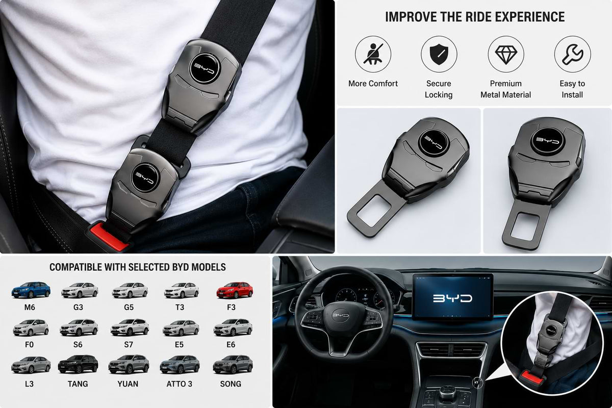 BYD Seat Belt Extender Adjustable Buckle Extension
