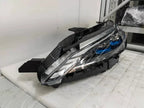 Sleek black and clear automotive LED headlight assembly for BYD vehicles.