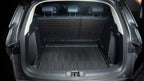 Black heavy-duty TPE waterproof trunk mat for BYD SUV cargo area protection.