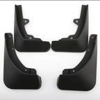 Set of four professional matte black durable plastic car mud flaps for vehicle protection