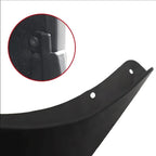 Close-up of a matte black durable plastic car accessory showing a secure screw-in attachment.