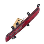 Sleek red translucent LED rear tail light assembly with durable black housing.