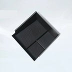 Professional black plastic car organizer tray with a textured, ribbed anti-slip surface.