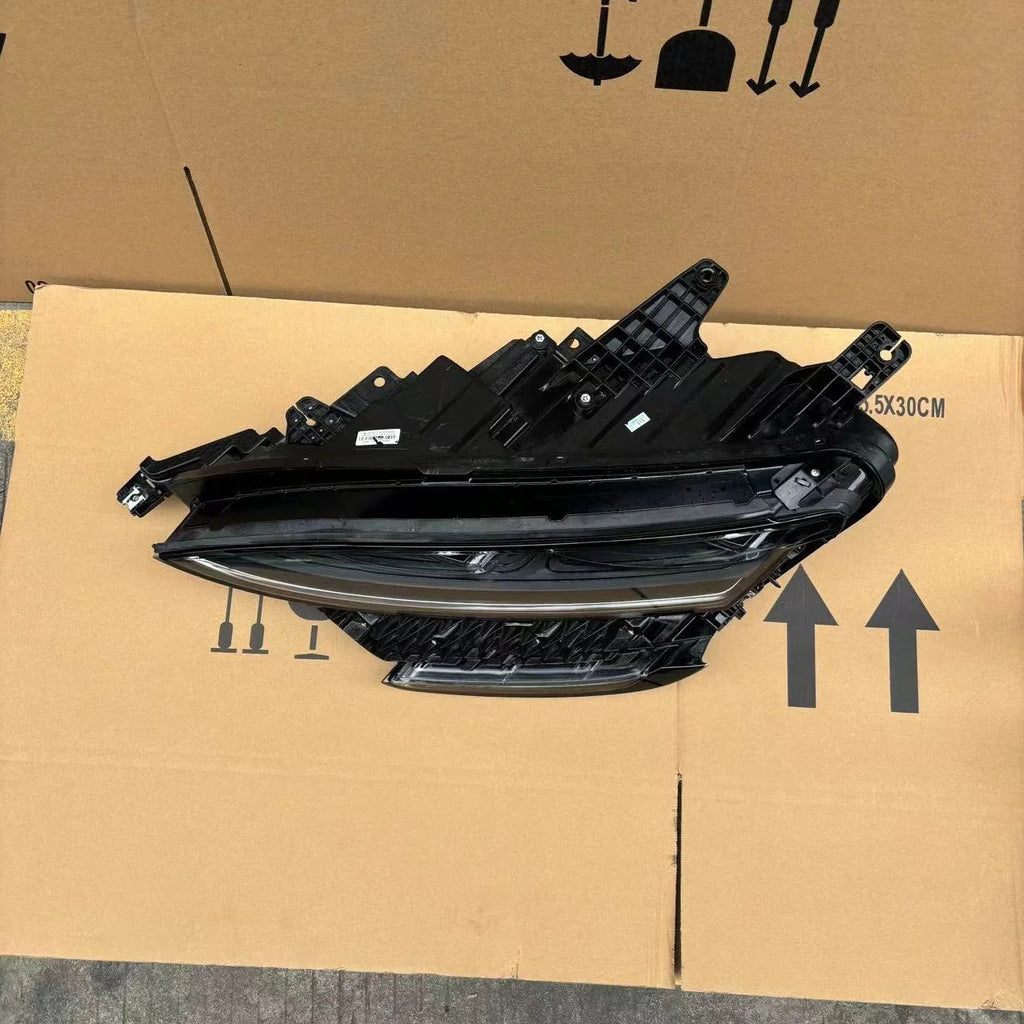Sleek black aftermarket LED headlight assembly for BYD vehicles, featuring a durable clear lens.