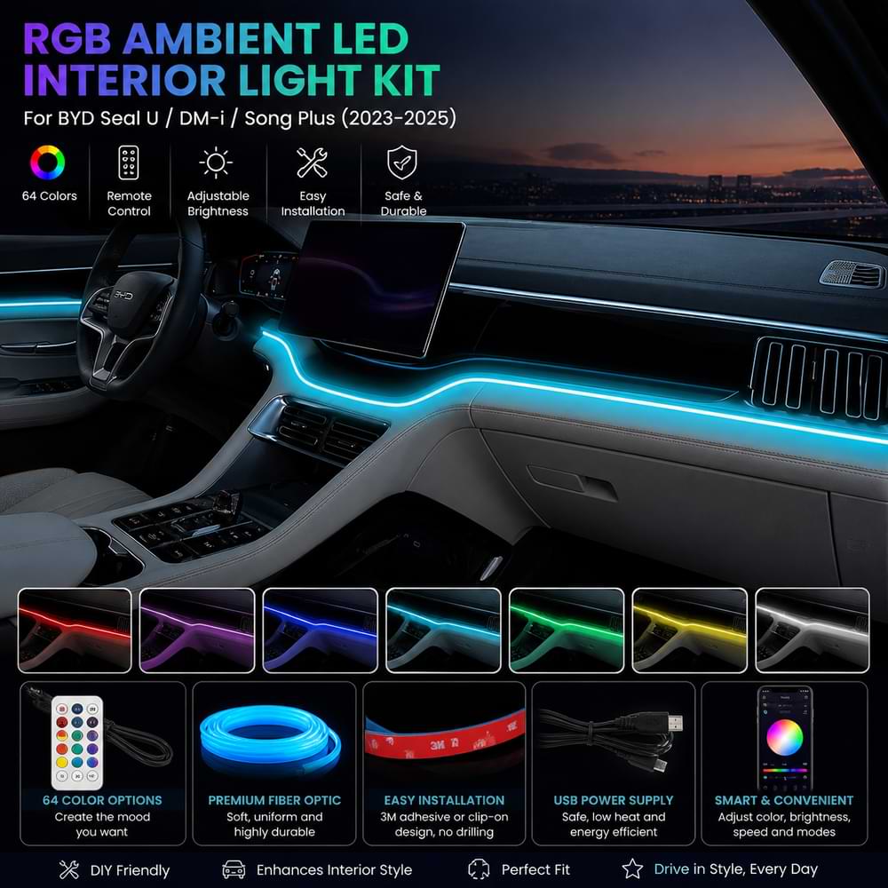BYDSealUDM-iSongPlusRGBLEDAmbientLightKit