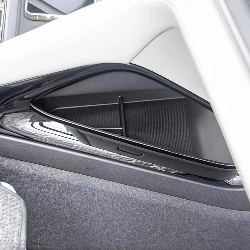 Professional black textured plastic door storage tray for BYD car interior