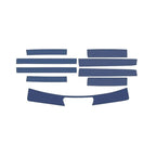 Set of dark blue protective interior trim guards for BYD car accessories