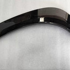 Glossy black ABS plastic car fender flare trim for enhanced vehicle protection.