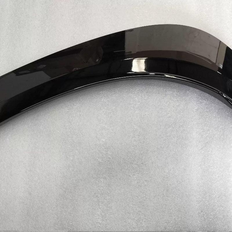 Glossy black ABS plastic car fender flare trim for enhanced vehicle protection.