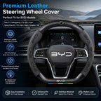 BYD Steering Wheel Cover Leather | Anti-Slip Fit for Atto 3, Dolphin, Qin, Song Plus EV & More bydaccessories.store
