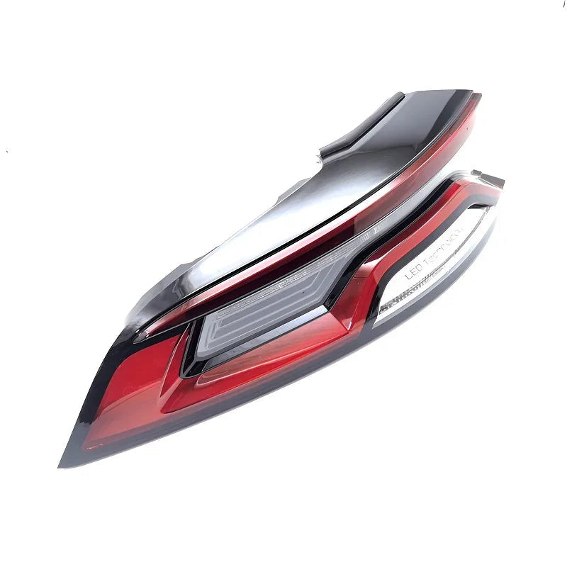 Professional red and black LED taillight assembly with a sleek, modern design.