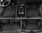 BYD Atto3 Floor Mats Set  car interior with black floor mats