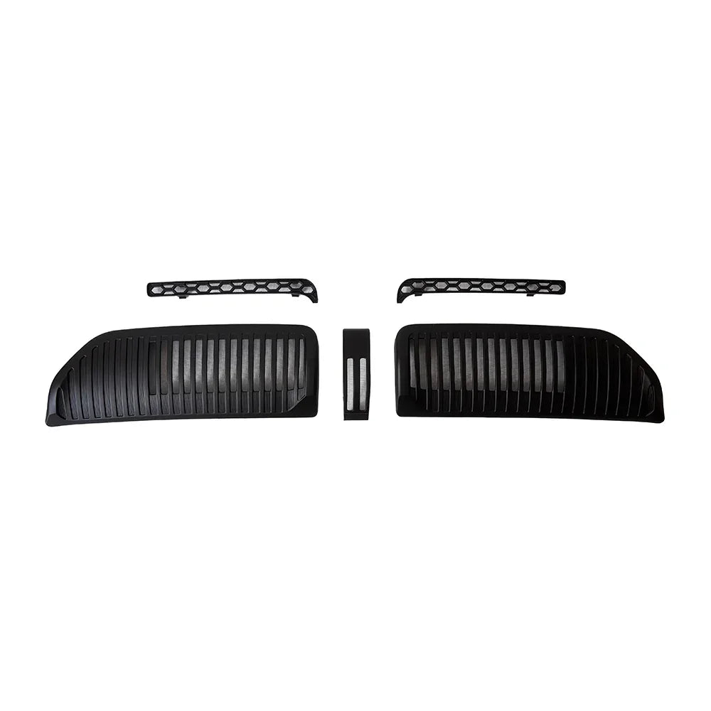 Black matte textured car trunk organizer tray set for BYD accessories.