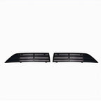 Black textured plastic rear bumper protector guards for BYD vehicles.