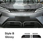 Glossy black front bumper grille trim kit Style B for BYD vehicle
