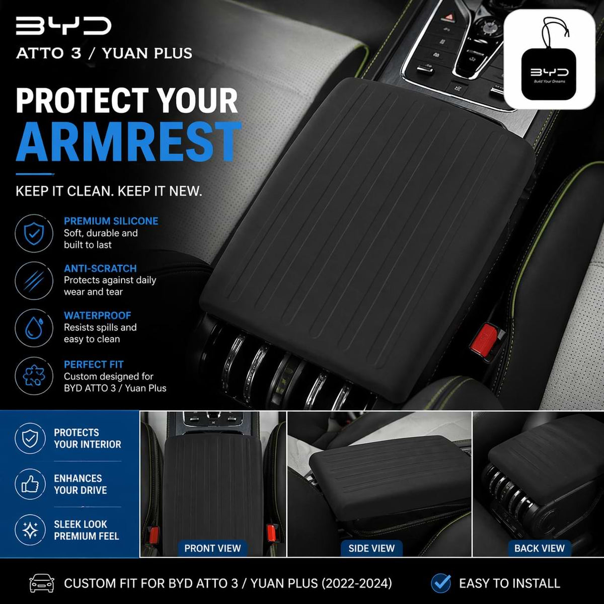 BYD_Atto_3_Armrest_Protective_Cover_black