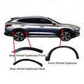Black matte textured wheel eyebrow fender flares for BYD SUV front and rear wheel arches.