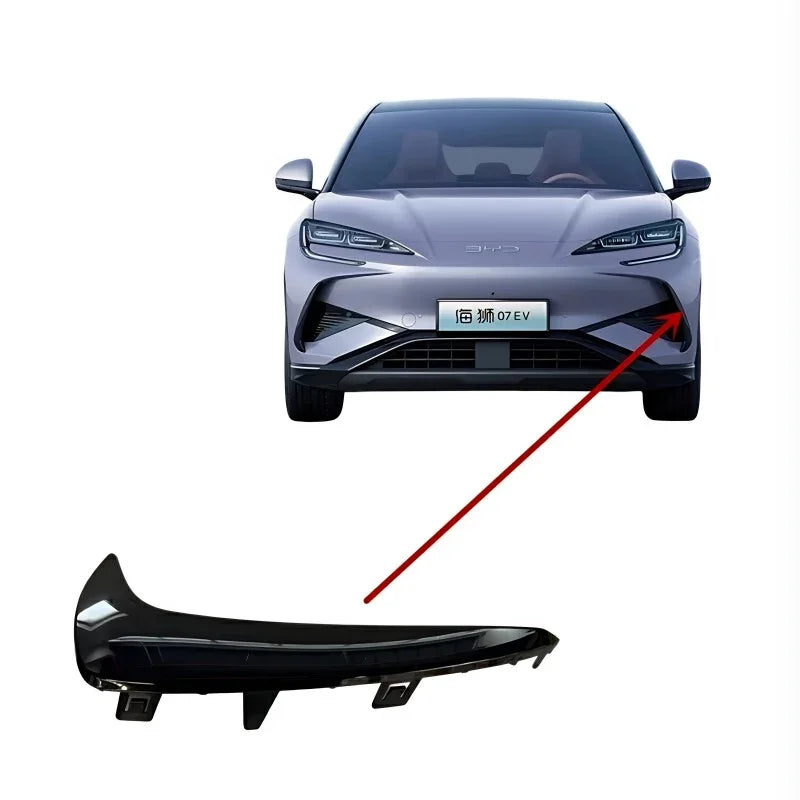 Black replacement bumper trim component for BYD Song 07 EV