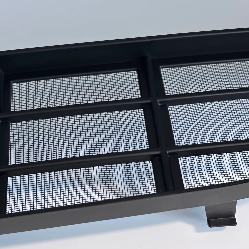 Durable matte black metal mesh grille for BYD vehicle protection and airflow.